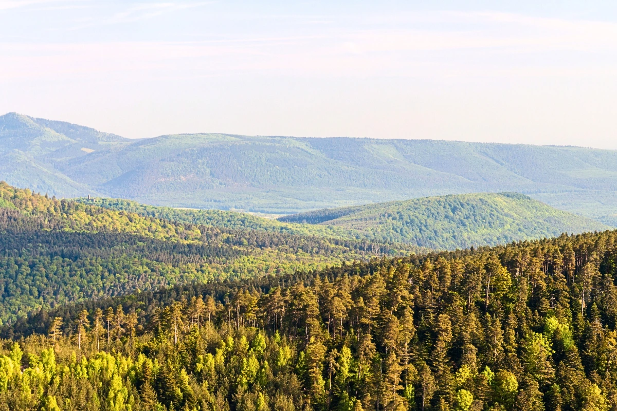 paysage vosges randonnée montagne coucher de soleil
