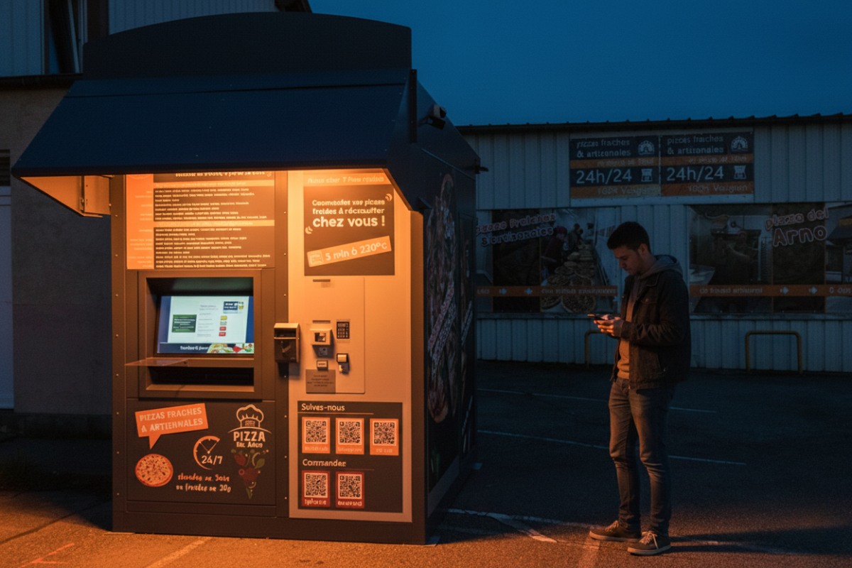 Pizza Del ARNO, célèbre camion à pizza pour les meilleures pizzas à emporter près de Lépanges-sur-Vologne (Vosges).