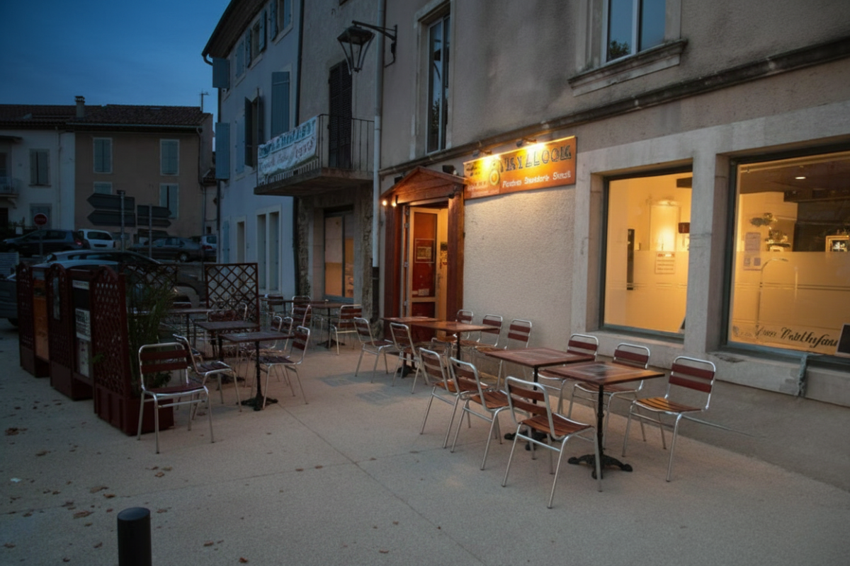 Intérieur chaleureux de la Pizzeria Le Cecilia à Granges-sur-Vologne, idéal pour dîner ou récupérer une pizza à emporter.